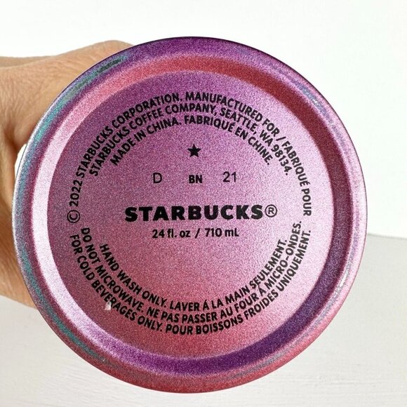 Starbucks Ombre Swirl Spring Release 2022 Limited Edition Cup 24oz No Lid - Picture 3 of 4